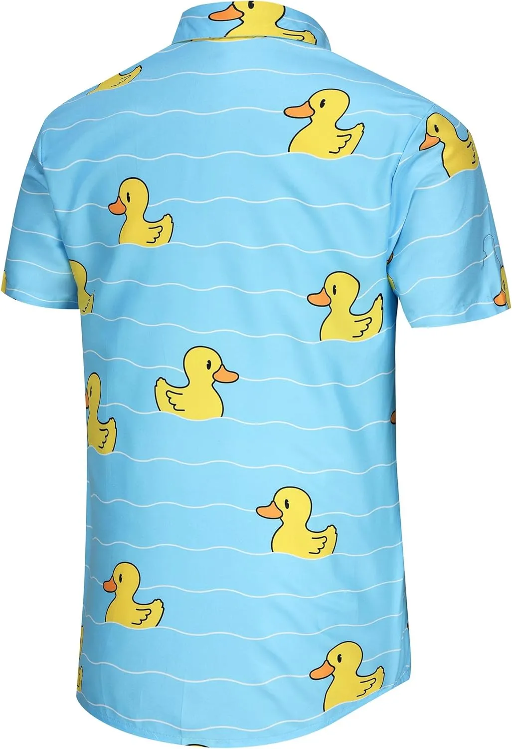 KYKU Men's Casual Button-Down Shirts Hawaiian Shirt Short Sleeve Beach Clothes with Pockets