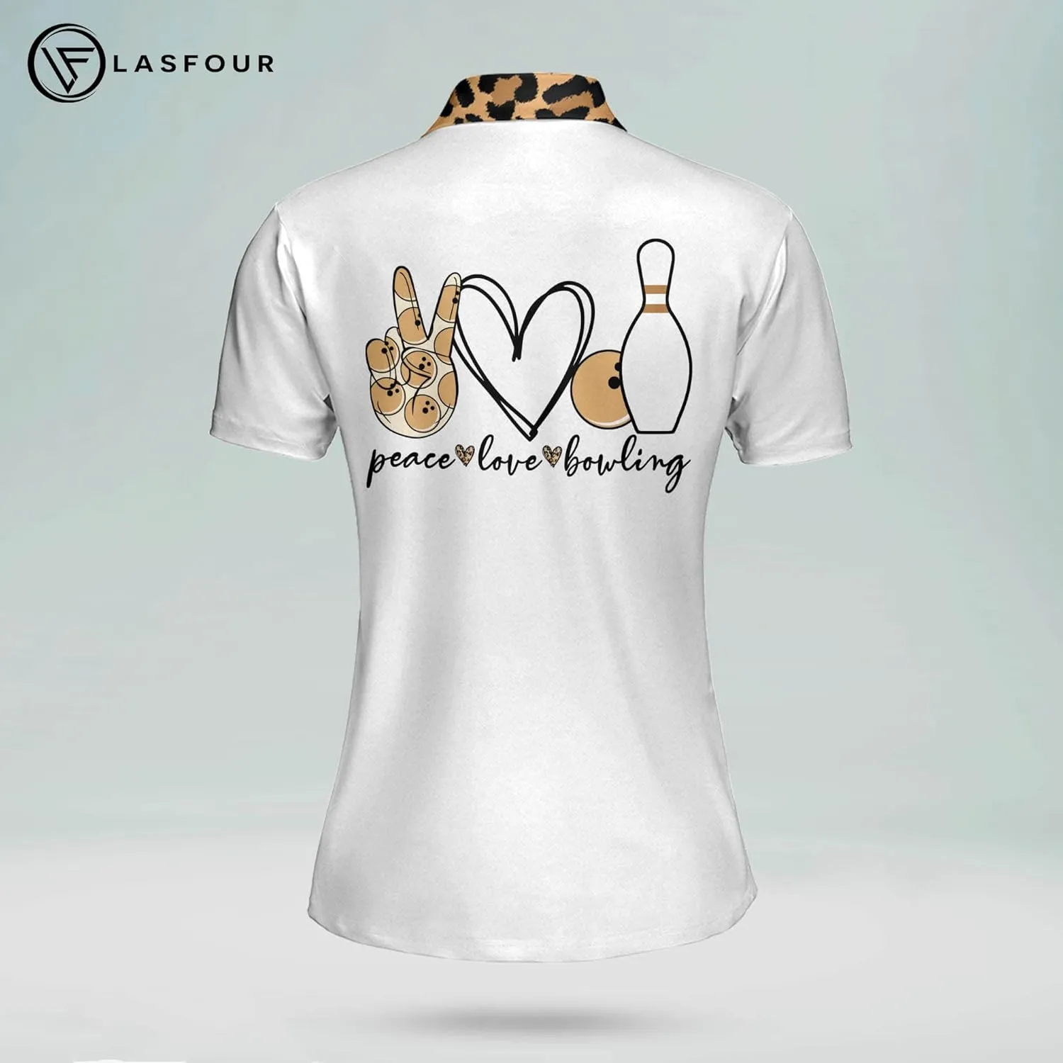 LASFOUR Personalized 3D Funny Heartbeat Pulse Line Pink Bowling Shirts for Women, Custom Bowling Jerseys Shirt for Women