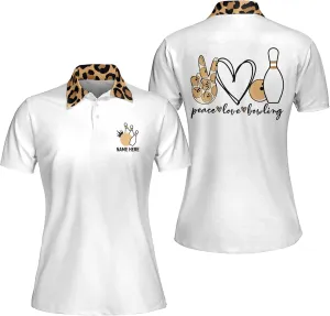LASFOUR Personalized 3D Funny Heartbeat Pulse Line Pink Bowling Shirts for Women, Custom Bowling Jerseys Shirt for Women