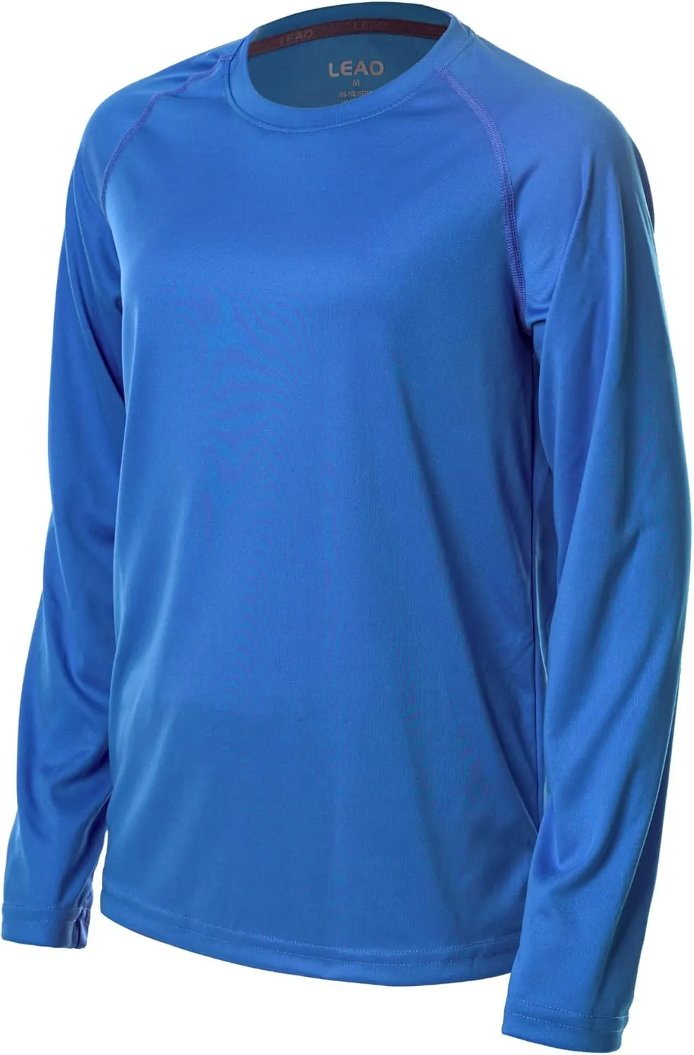 LEAO Boys UPF 50  Long Sleeve Sport Rash Guard Swim Shirt Quick Dry Swimsuit Youth SPF Outdoor Fishing Hiking Sun Shirts