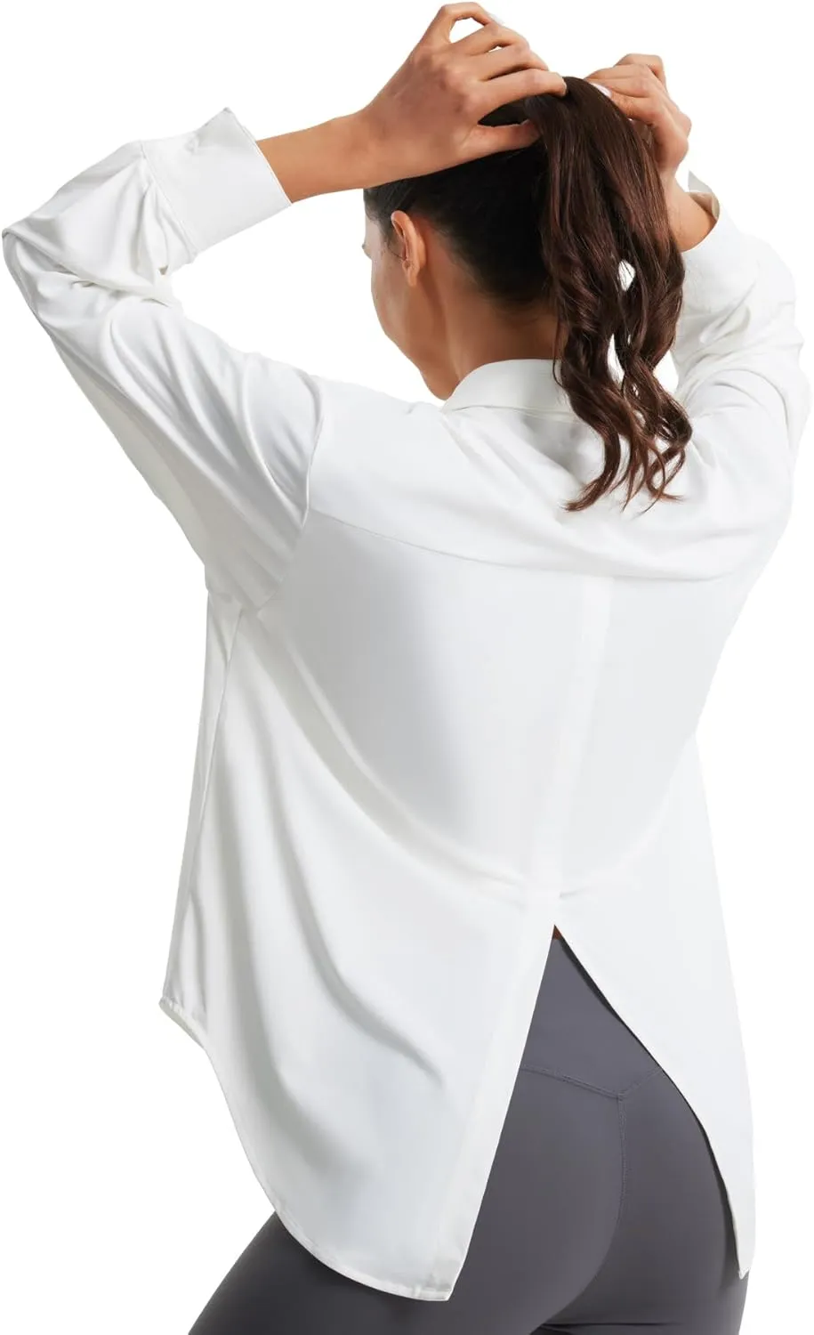 Libin Women's Sun Protection Shirts Long Sleeve UPF50  Button Down Shirt Quick Dry Swim Beach Cover Up for Hiking Safari