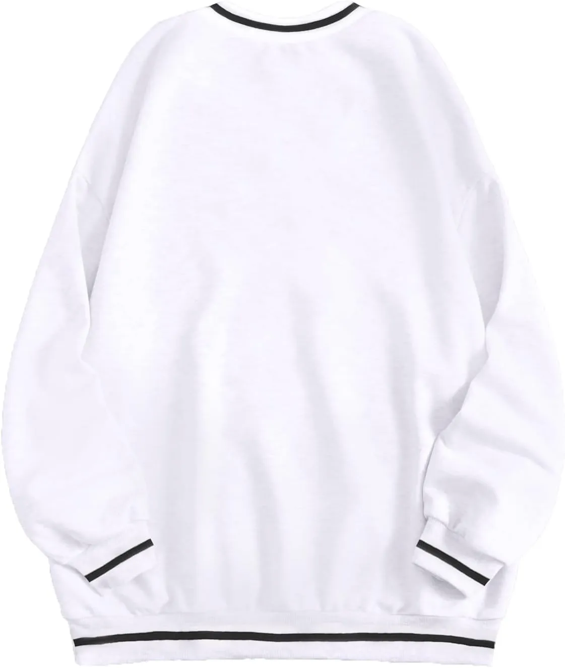 LovelyWholesale Women Oversized Graphic Sweatshirt Los Angeles Long Sleeve Shirts V Neck Tops