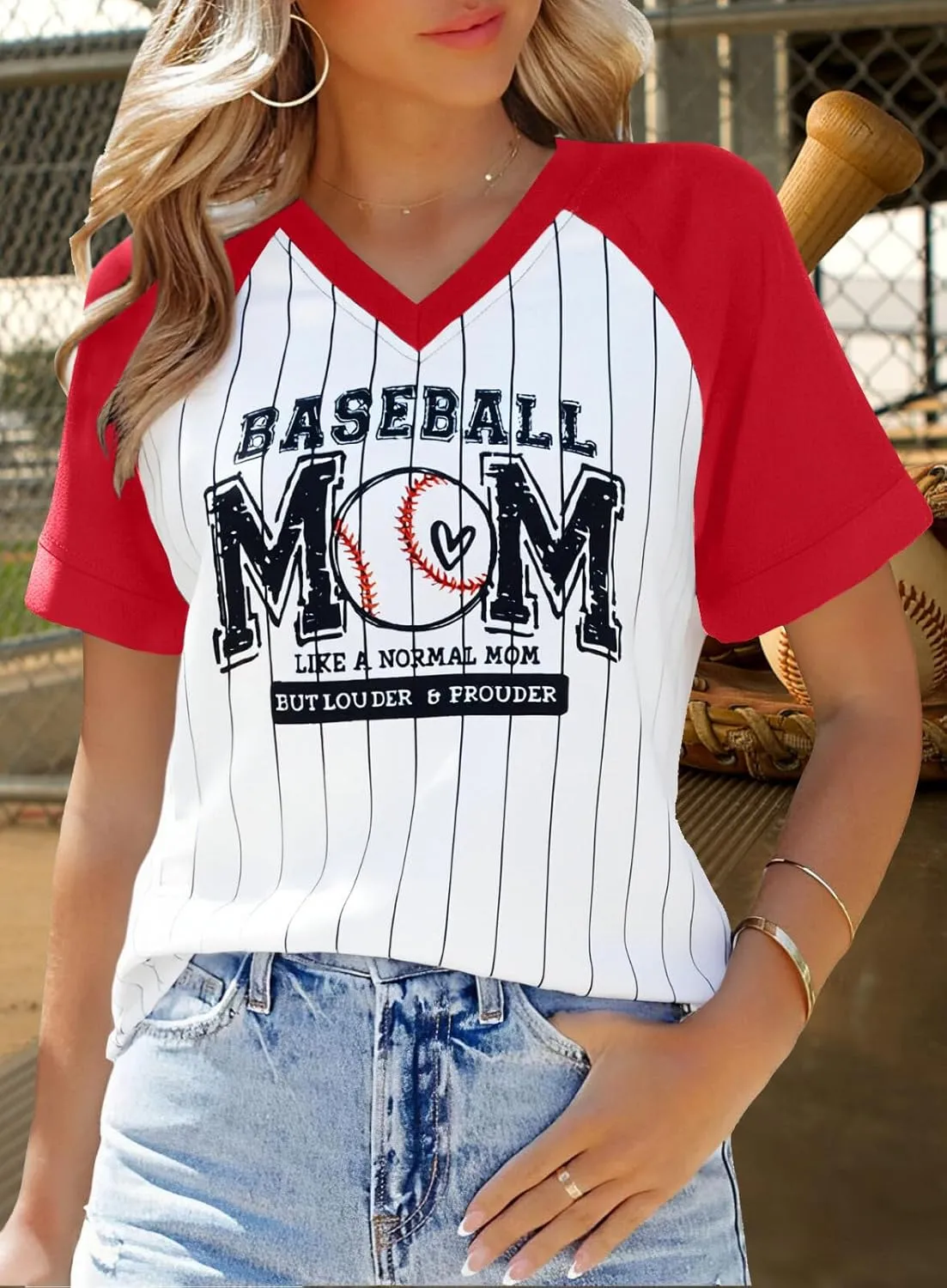 Mama Shirts for Women Color Block Mama Letters Print T Shirt Casual Mothers Gift Top Short SleeveTops