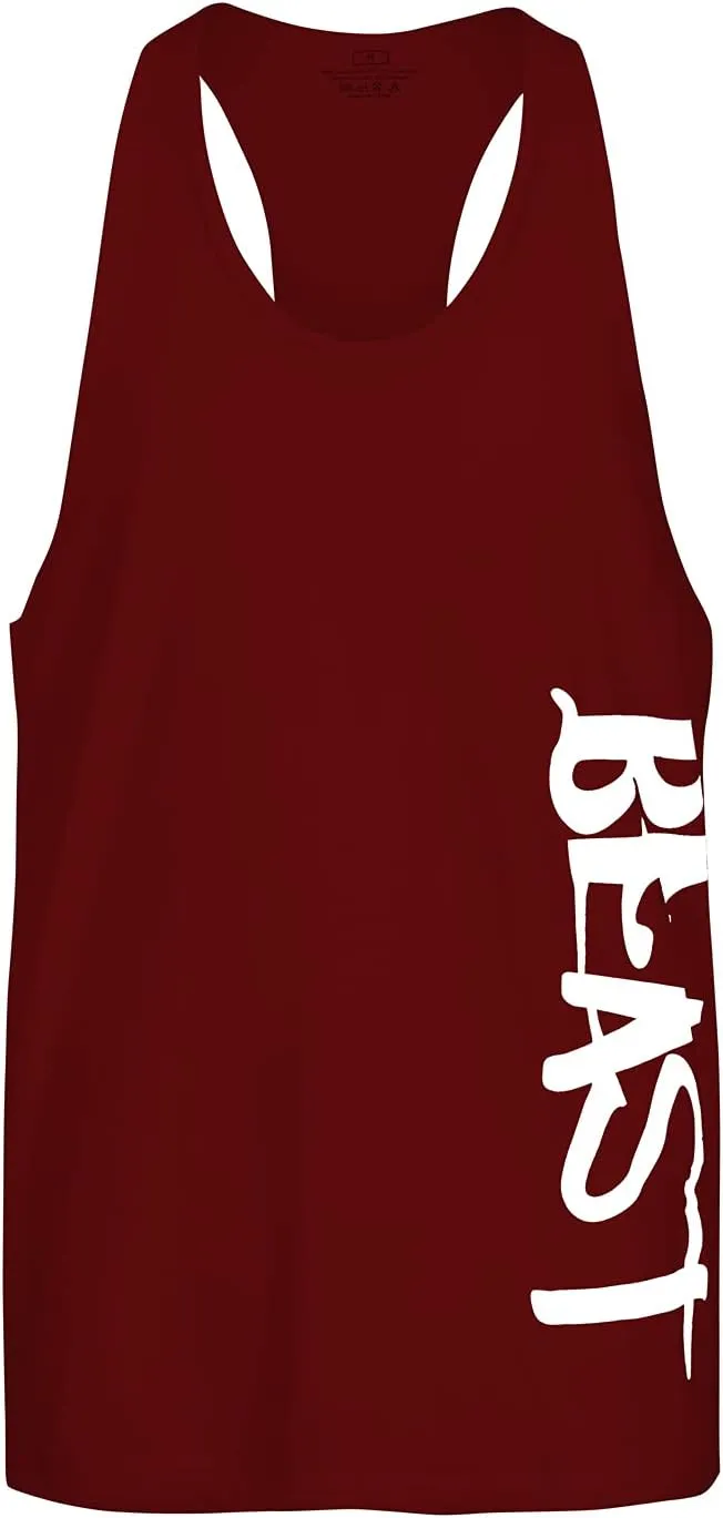 Men's Beast Workout Sport Muscle Tank Tops Gym Bodybuilding Fitness Sleeveless Shirts