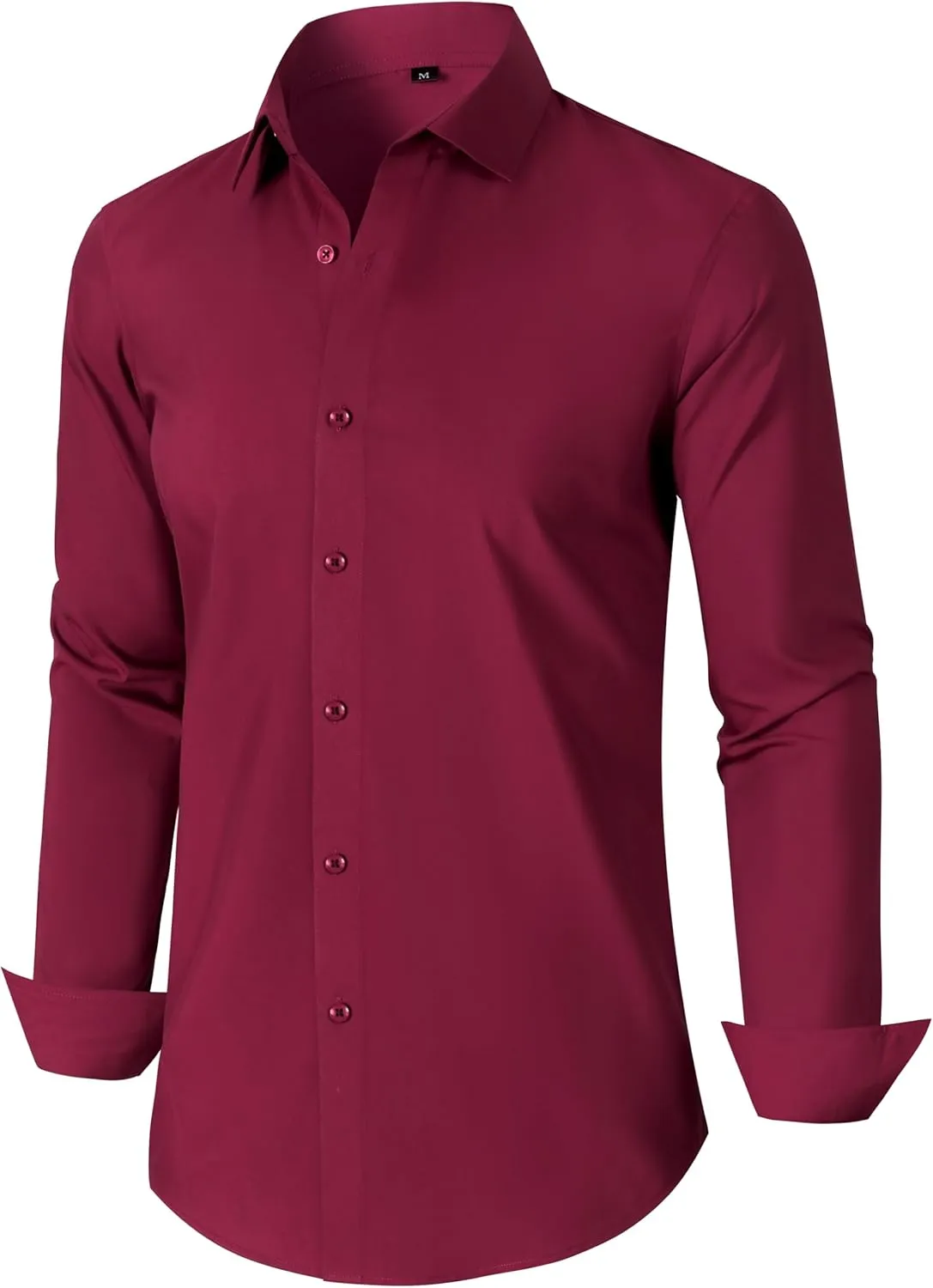 Mens Grade 3.5 Wrinkle-Resistant Dress Shirts Men's Long Sleeve Button Down Work Shirt for Men