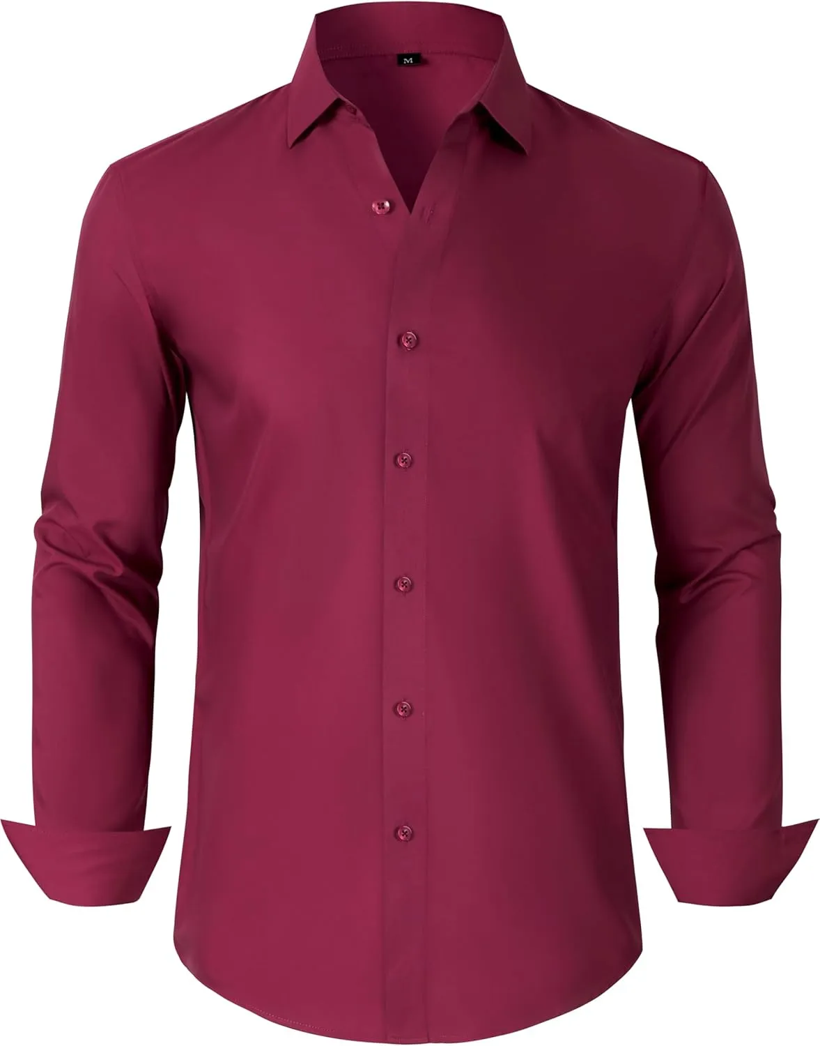 Mens Grade 3.5 Wrinkle-Resistant Dress Shirts Men's Long Sleeve Button Down Work Shirt for Men