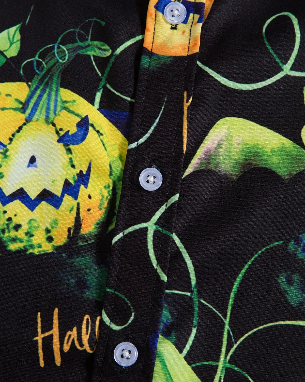 Mens Halloween Shirt Long Sleeve Ugly Pumpkin Casual Button Down Dress Shirts Adult Costume
