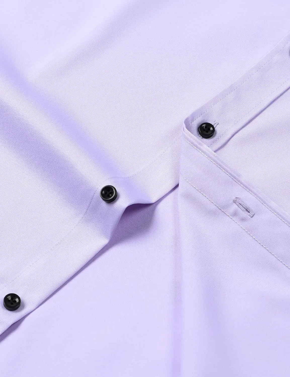 Men's Stretch Wrinkle Free Dress Shirts Formal Wedding Prom Short Sleeve Slim Fit Button Down Shirt