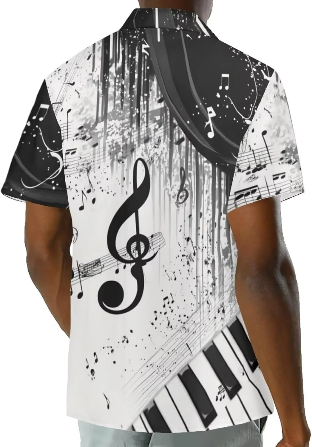 Mens Tropical Shirts Short Sleeve Button Down Shirt, Size 2XS-7XL
