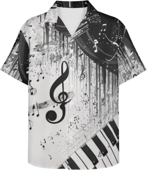 Mens Tropical Shirts Short Sleeve Button Down Shirt, Size 2XS-7XL
