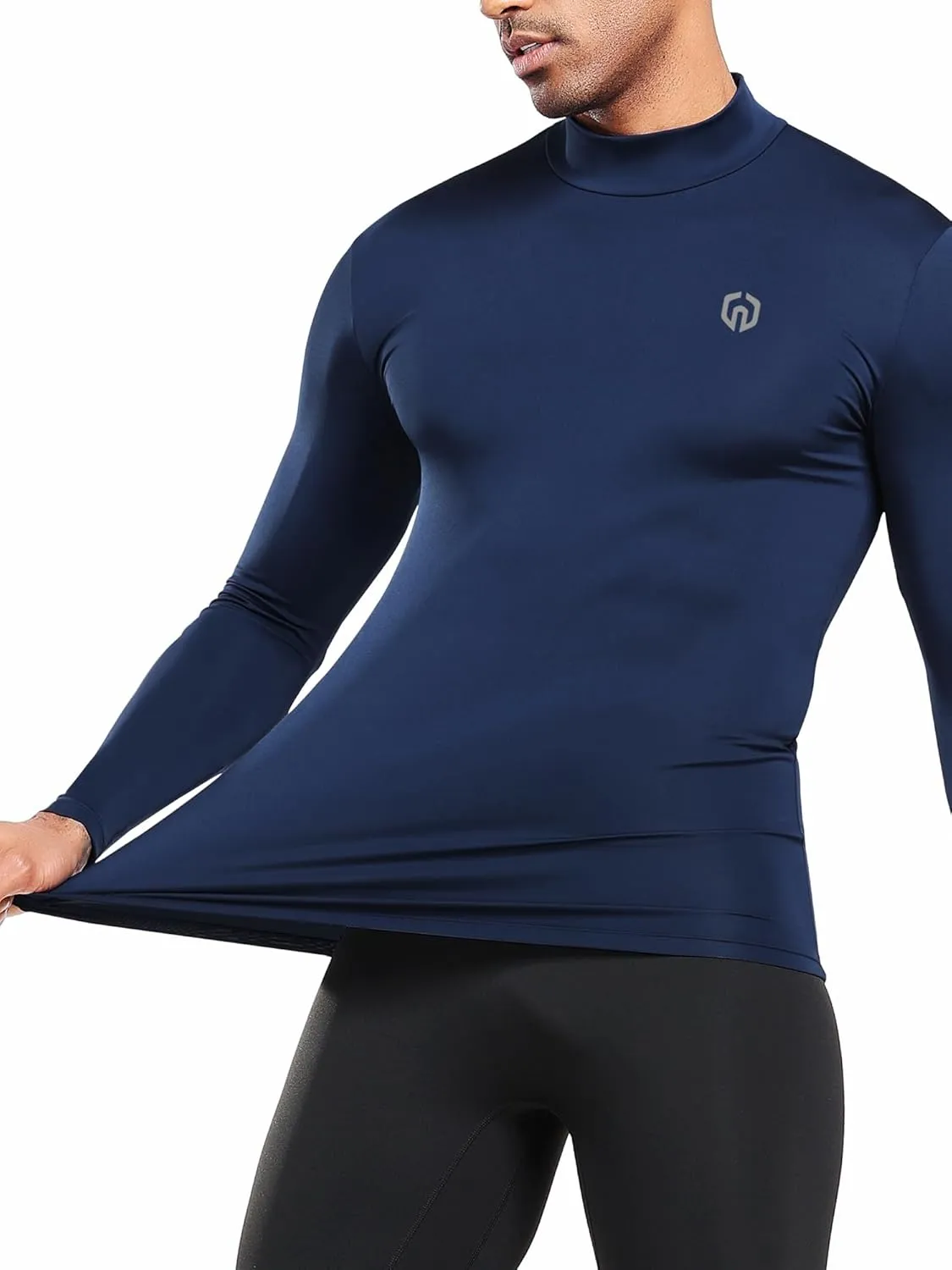 NELEUS 4 Pack Men's Workout Long Sleeve Shirts Compression Dry Fit Muscle Tops