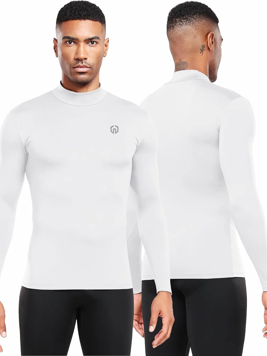 NELEUS 4 Pack Men's Workout Long Sleeve Shirts Compression Dry Fit Muscle Tops