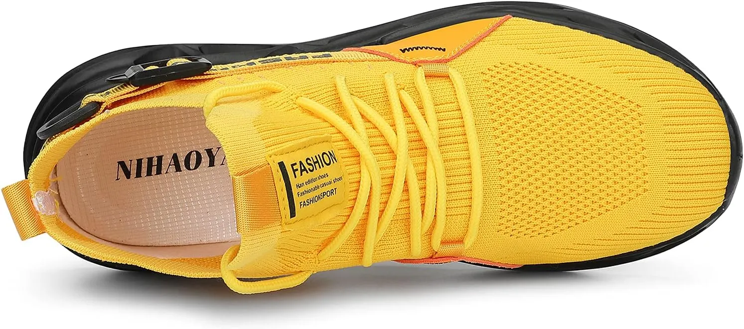 Nihaoya Mens Tennis Shoes Breathable Athletic Sneakers Lightweight Sport Shoes for Workout Walking