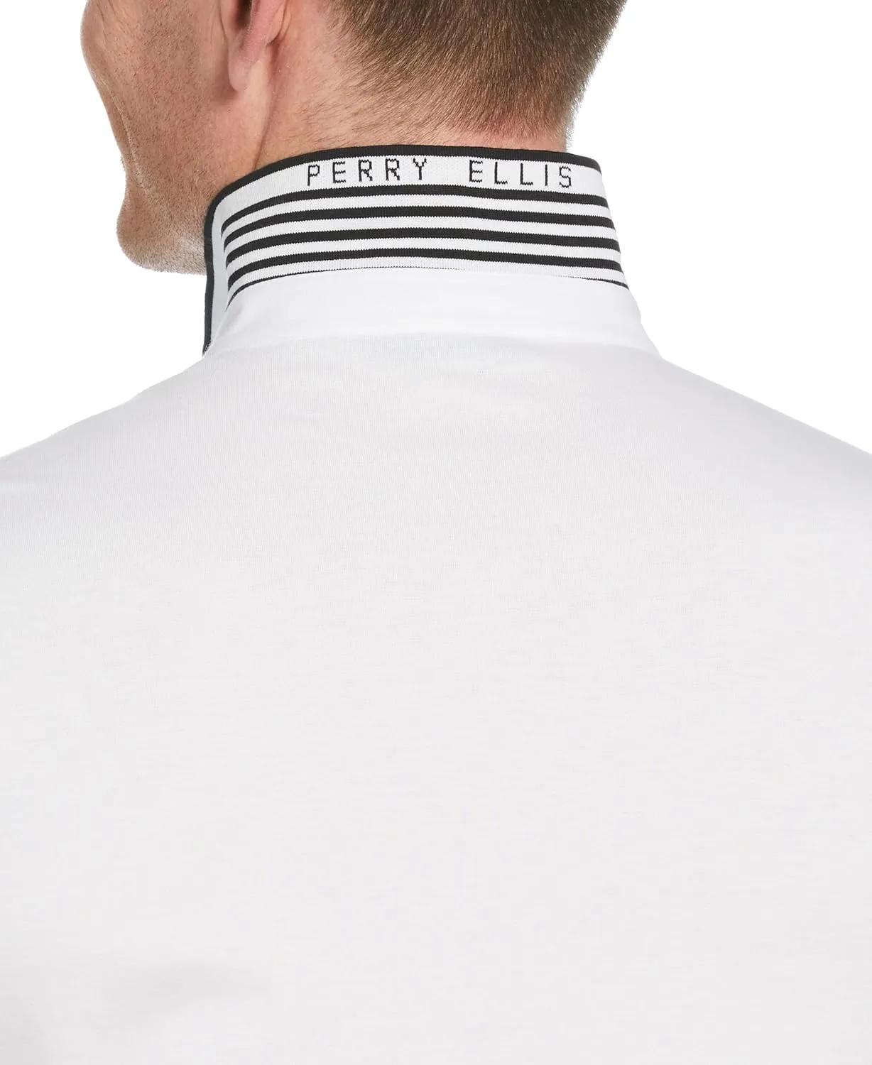 Perry Ellis Men's Icon Polo Shirt with Solid, Breathable, Moisture-Wicking Fabric (Sizes Small-5xl)