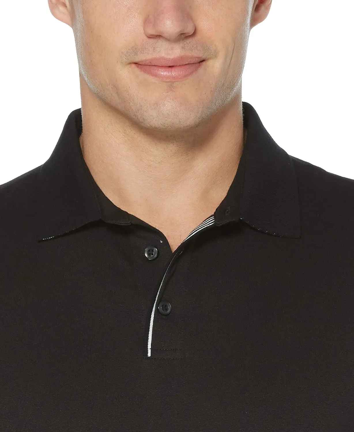 Perry Ellis Men's Icon Polo Shirt with Solid, Breathable, Moisture-Wicking Fabric (Sizes Small-5xl)