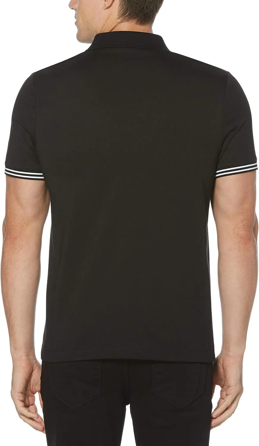 Perry Ellis Men's Icon Polo Shirt with Solid, Breathable, Moisture-Wicking Fabric (Sizes Small-5xl)