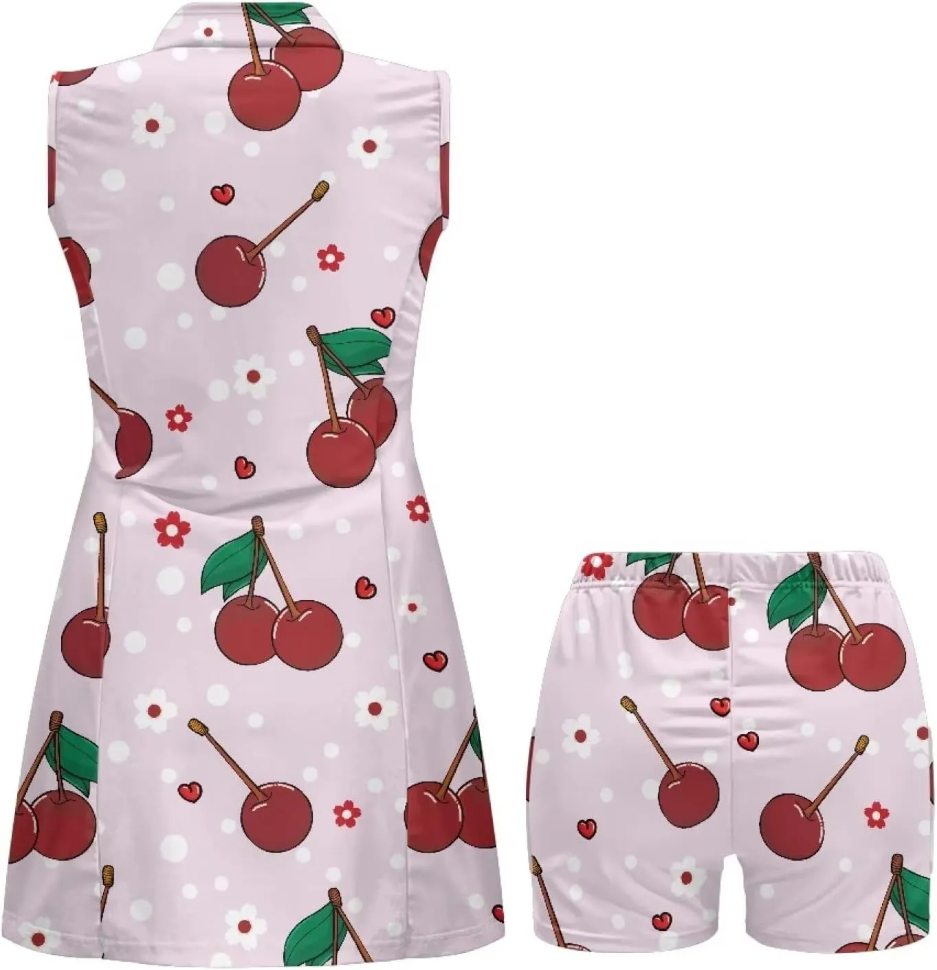 POLERO Golf Dresses for Women with Shorts Casual Dress Sleeveelss Tennis Dresses Mini Athletic Dresses