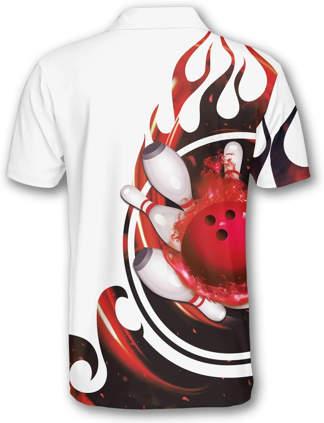 PRIMESTY Bowling Shirts Gift for Bowling Lover, Bowling Shirt for Men Women Polo Team 3D Unisex Jersey Short Sleeve Funny