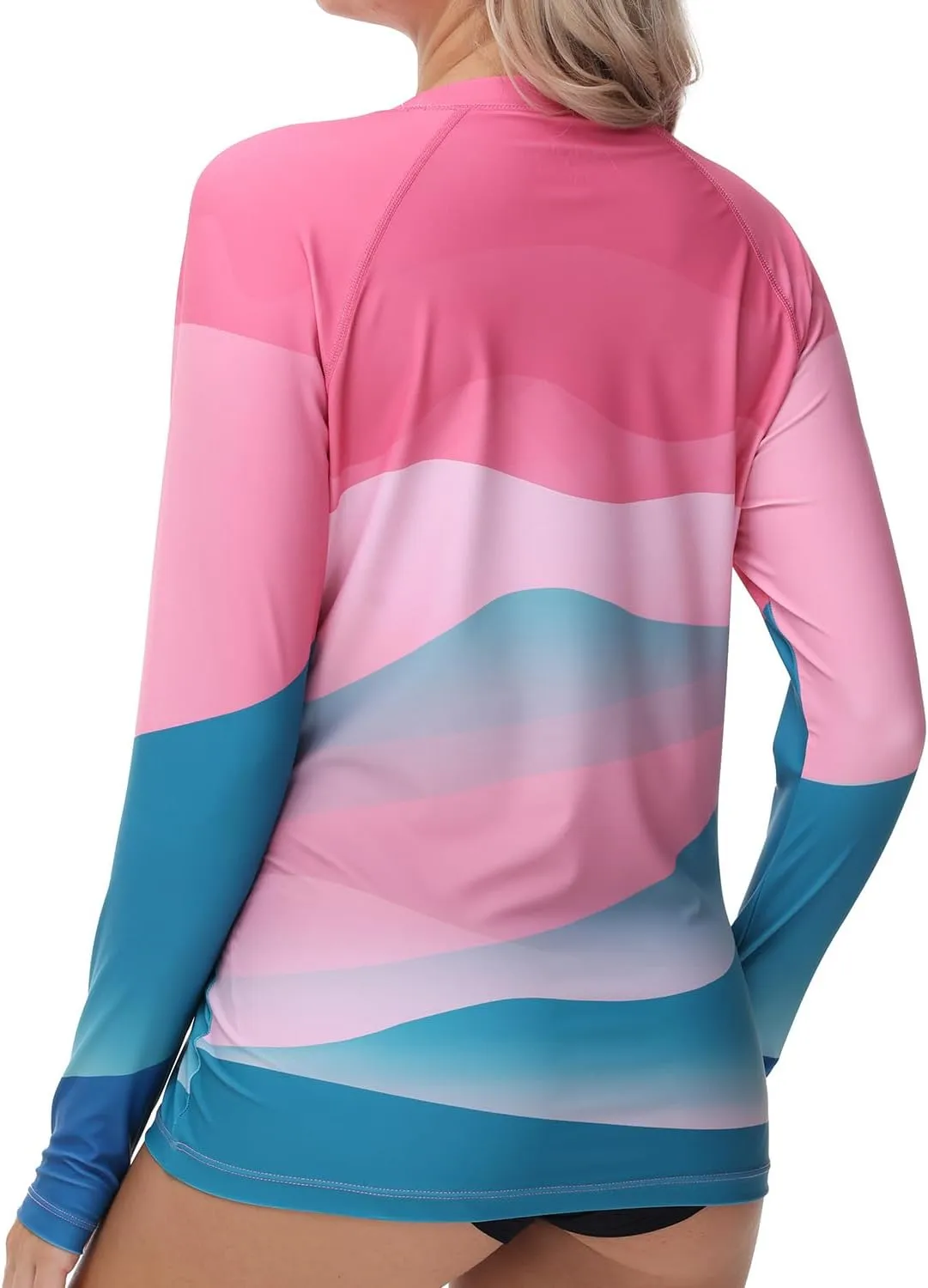 Rash Guard for Women UV Protection Swim Shirts Long Sleeve Quick Dry Water Tops Swimsuit with Thumb Hole