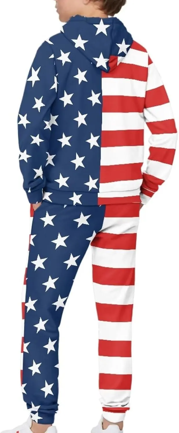 Renewold Kids Hoodie Sweatshirt and Jogger Sweatpants 2 Pieces Set Boys Girls Tracksuits Activewear