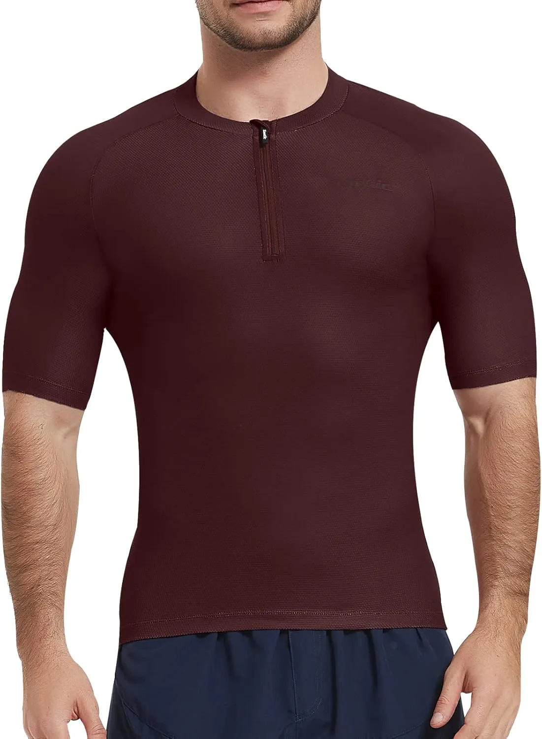 Santic Cycling Jersey Men's Short Sleeve Tops Mountain Biking Shirts Bicycle Jacket with Pockets 