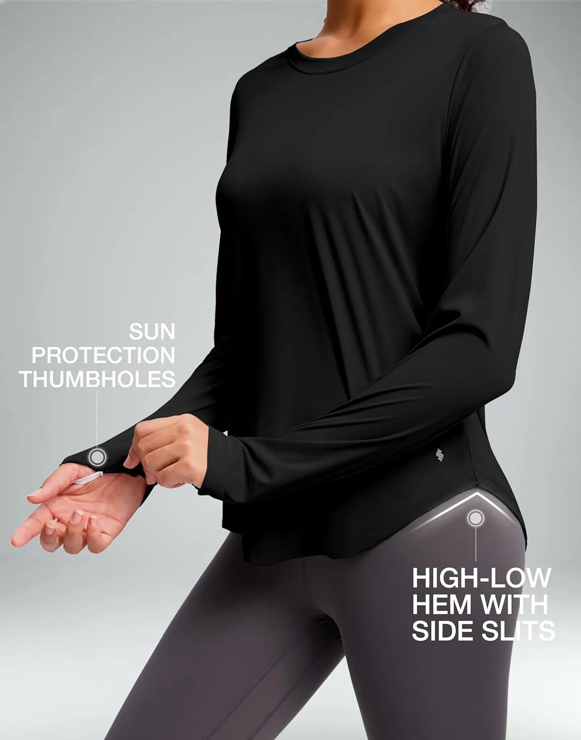 Soothfeel Women's UPF 50  Sun Shirts Long Sleeve SPF UV Protection Rash Guard Lightweight Quick Dry Hiking Workout Tops