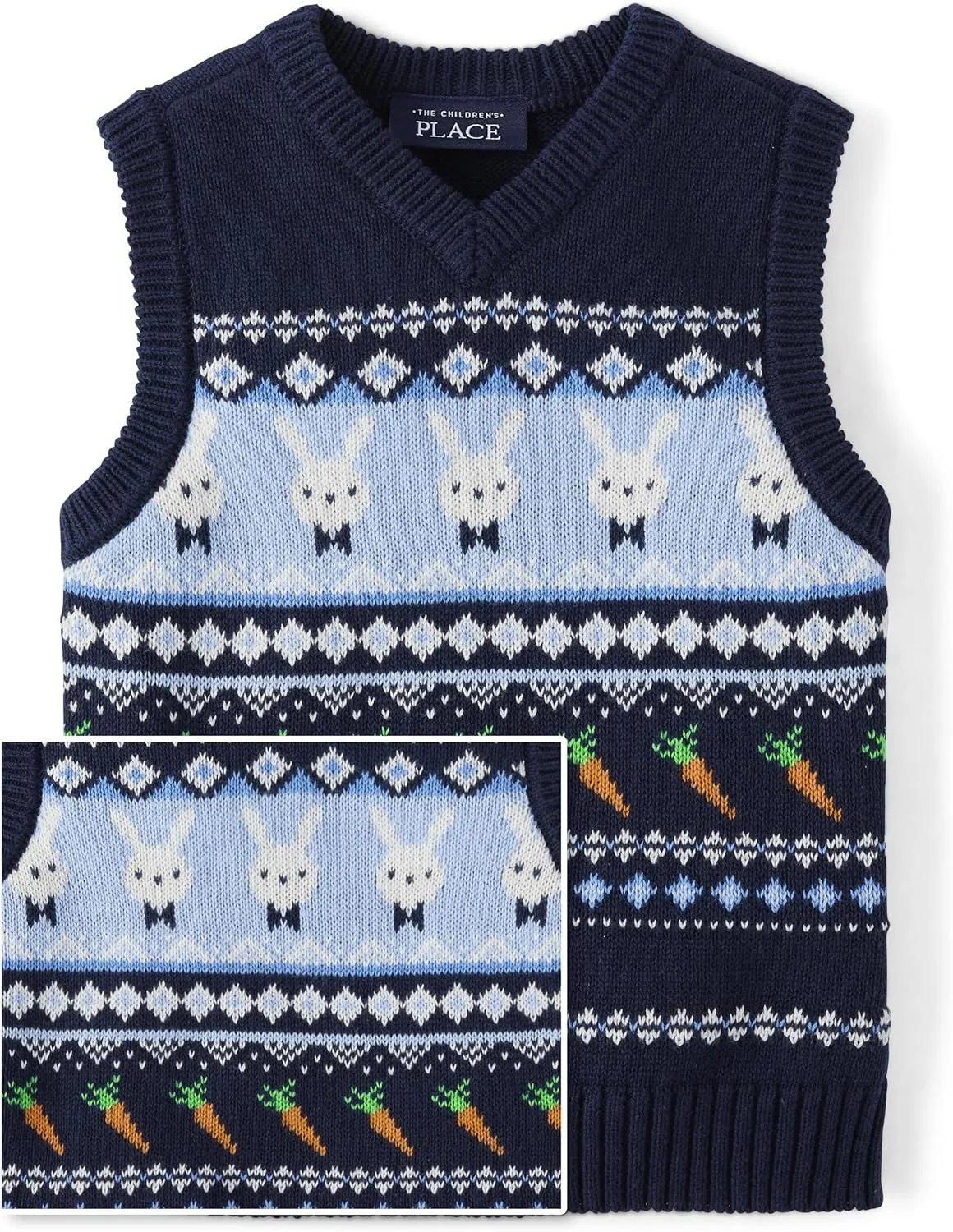 The Children's Place Baby Boys' and Toddler Pullover Sweater Vest
