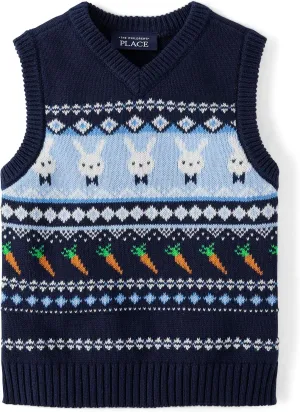 The Children's Place Baby Boys' and Toddler Pullover Sweater Vest
