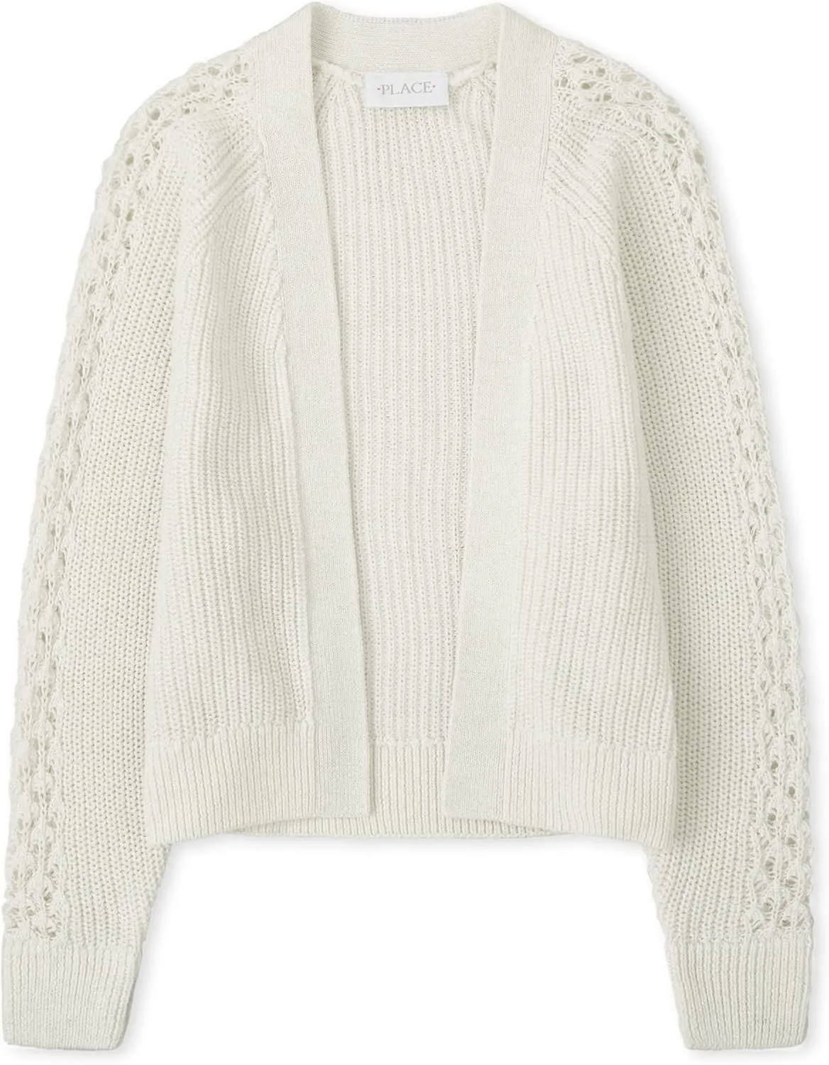 The Children's Place Girls' Long Sleeve Open Front Knit Cardigan