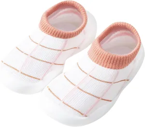 Toddler Kids Infant Newborn Baby Boys Girls Shoes First Plaid Antislip Baby First Shoes for Walking
