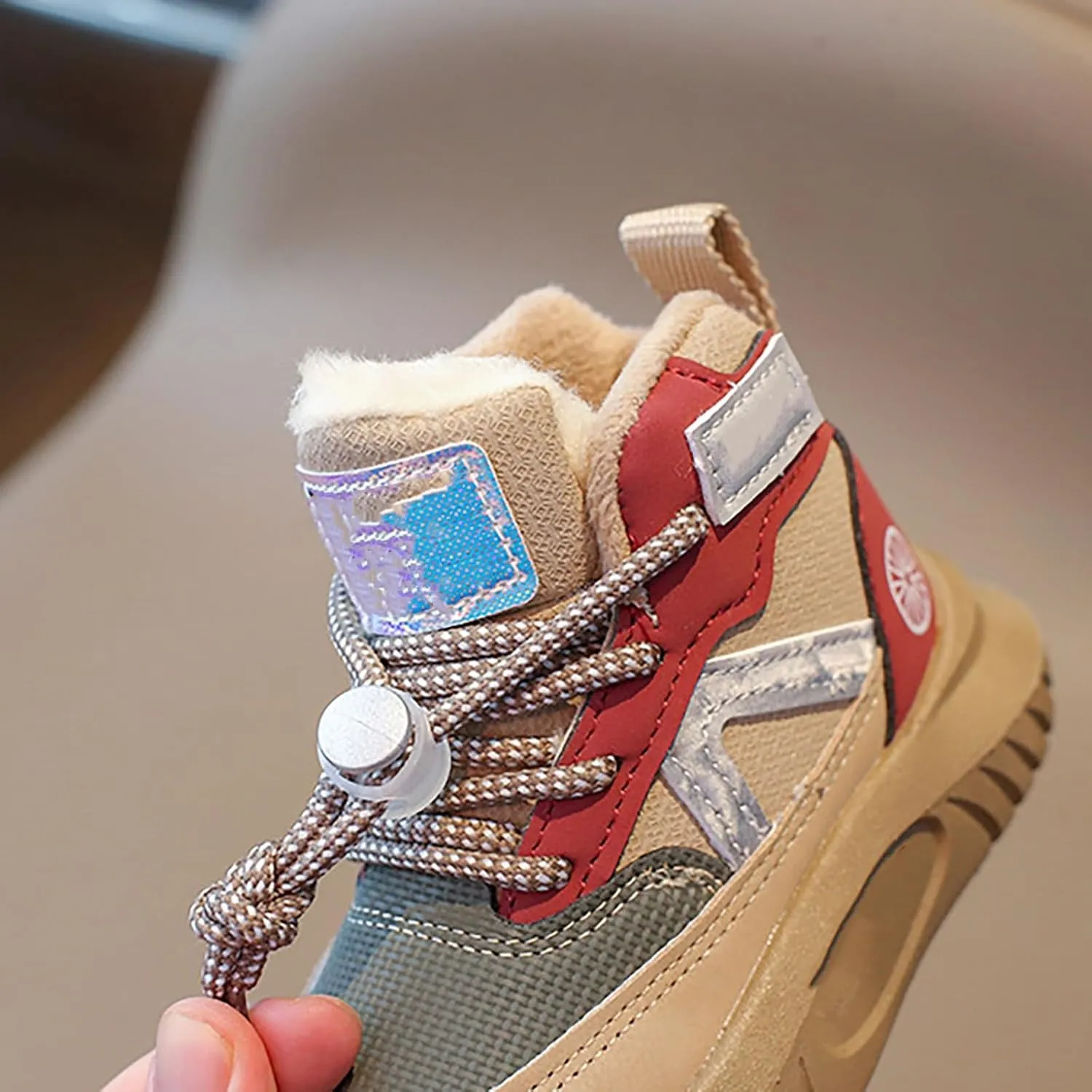 Toddler Winter High Top Sneakers Snow Day Non Slip Ankle Booties for Infant Boys Girls Cold Weather Outdoor Play