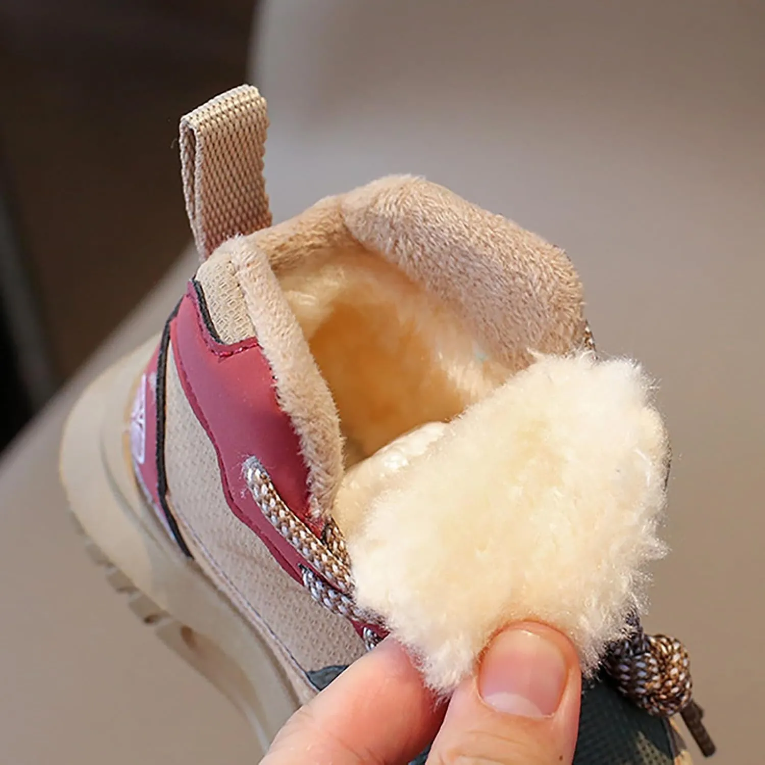Toddler Winter High Top Sneakers Snow Day Non Slip Ankle Booties for Infant Boys Girls Cold Weather Outdoor Play