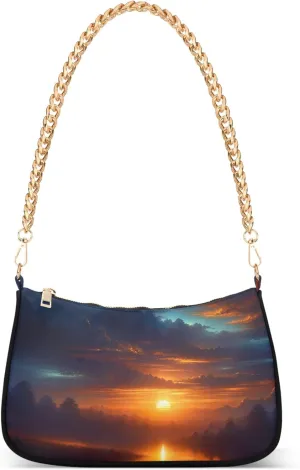 White Couple Llamas on Green Women's Purse Hobo Tote Bags Women's Designer Handbag Evening Shoulder Bags