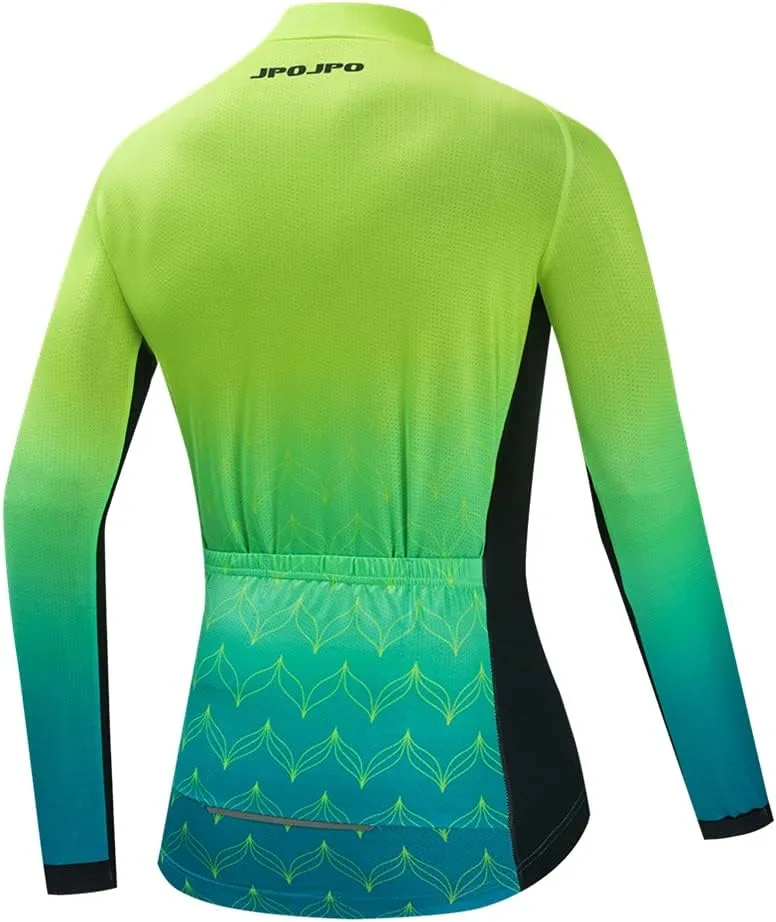 Women Long Sleeve Cycling Jersey MTB Shirts Mountain Bike Tops Bicycle Clothing