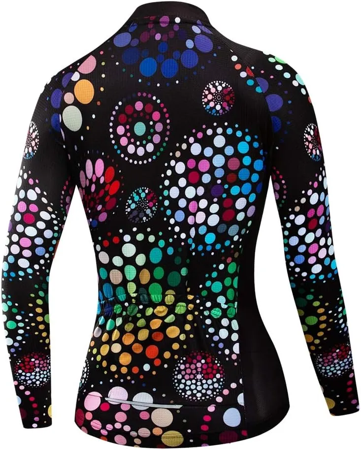 Women Long Sleeve Cycling Jersey MTB Shirts Mountain Bike Tops Bicycle Clothing