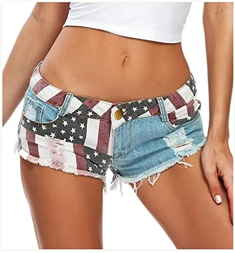 Women Sexy Cut Off Low Waist Denim Jeans Shorts Mini Hot Pants