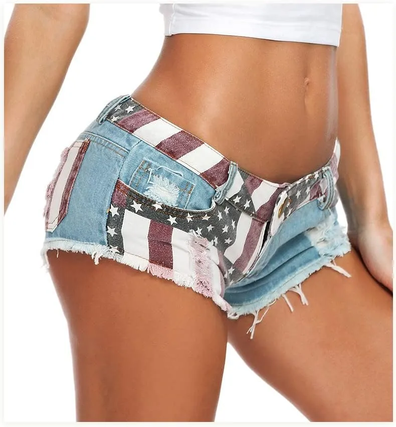 Women Sexy Cut Off Low Waist Denim Jeans Shorts Mini Hot Pants