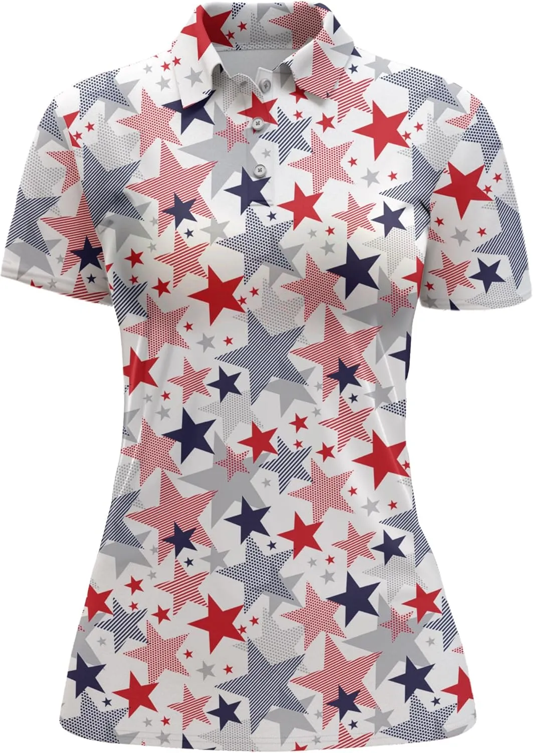 Womens Golf Shirt Printed Golf Outfit Funny Polo Shirts for Women Gifts