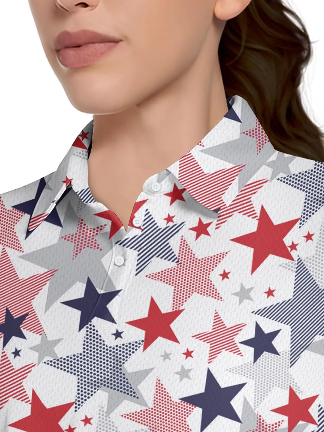 Womens Golf Shirt Printed Golf Outfit Funny Polo Shirts for Women Gifts
