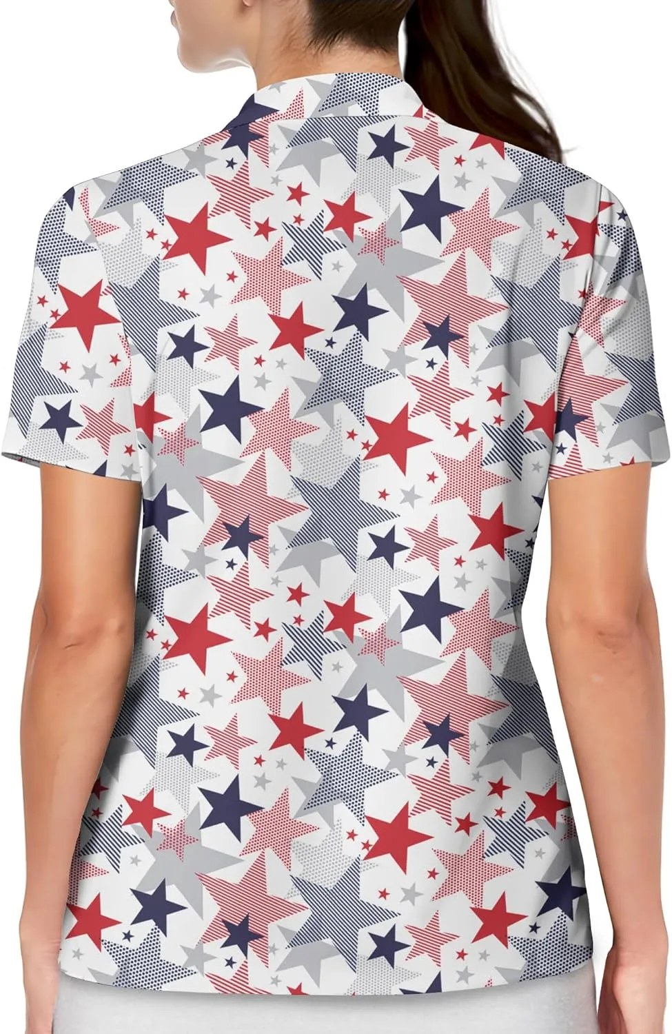 Womens Golf Shirt Printed Golf Outfit Funny Polo Shirts for Women Gifts