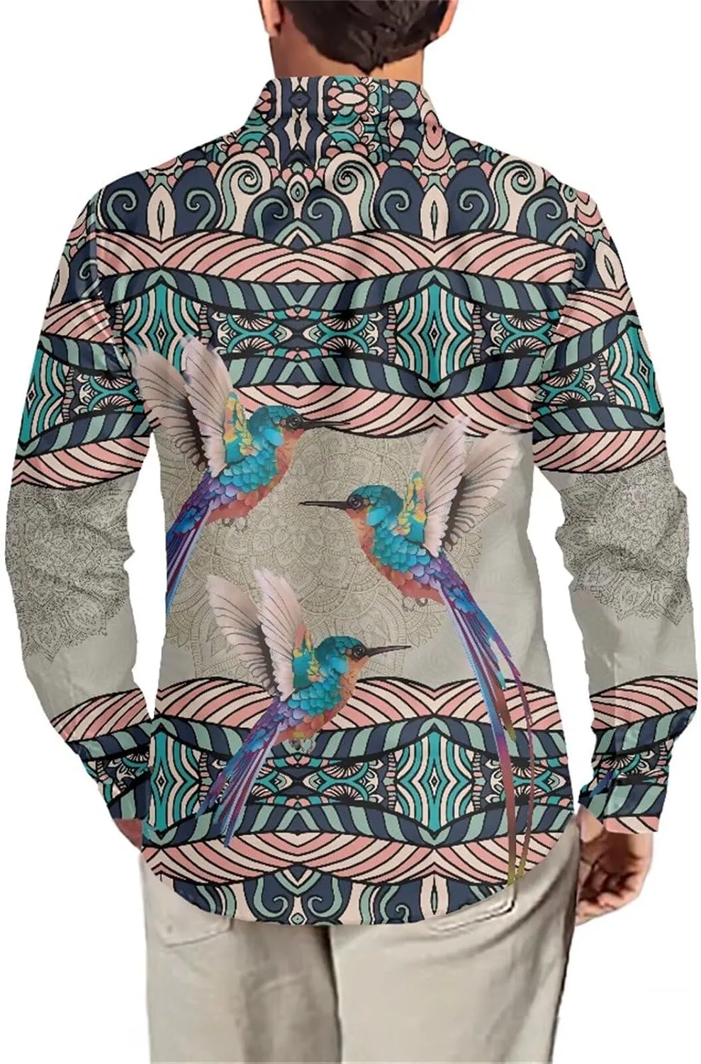 Xhuibop Mens Casual Button Down Shirts Long Sleeve Autumn Clothing Outfits Tops