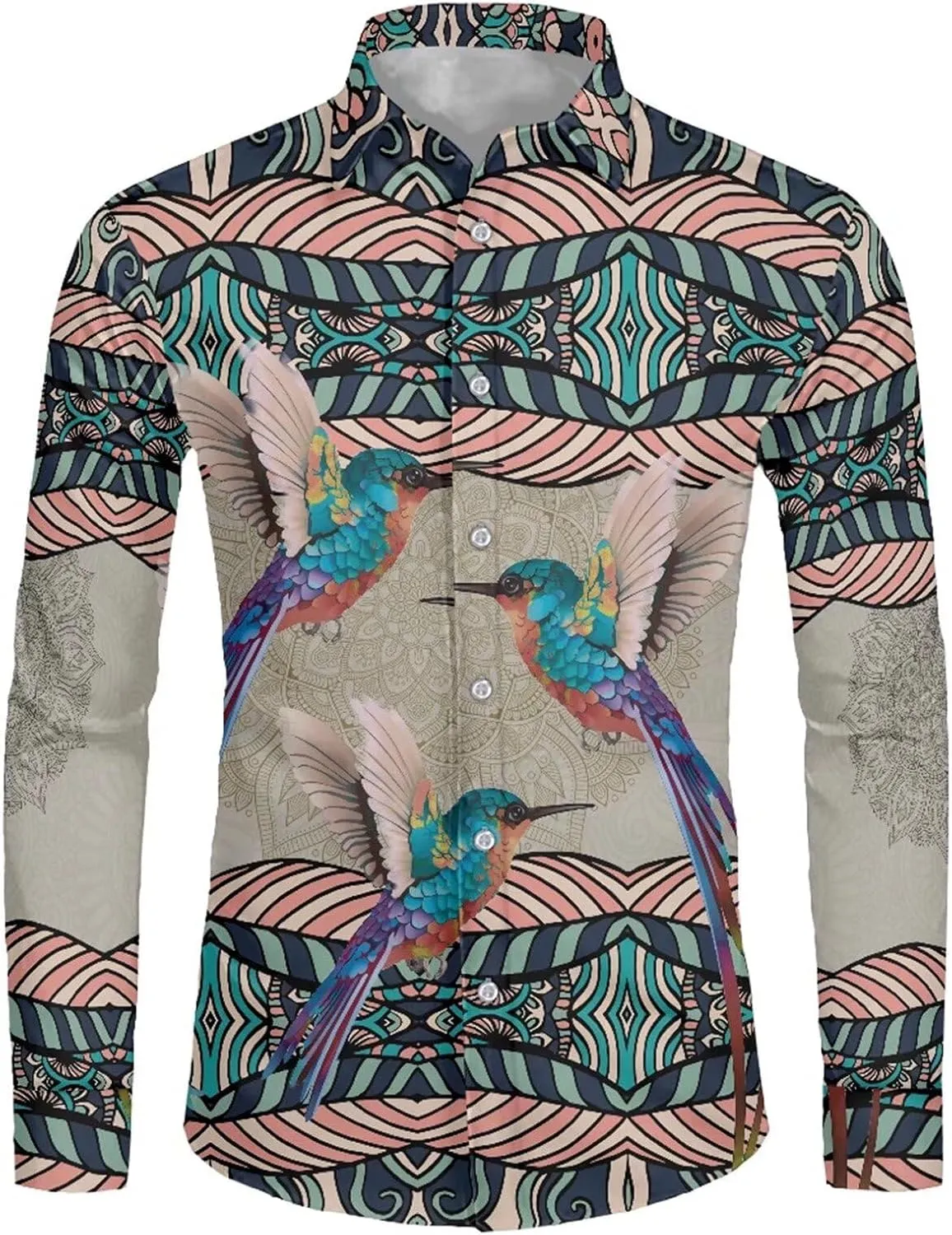 Xhuibop Mens Casual Button Down Shirts Long Sleeve Autumn Clothing Outfits Tops
