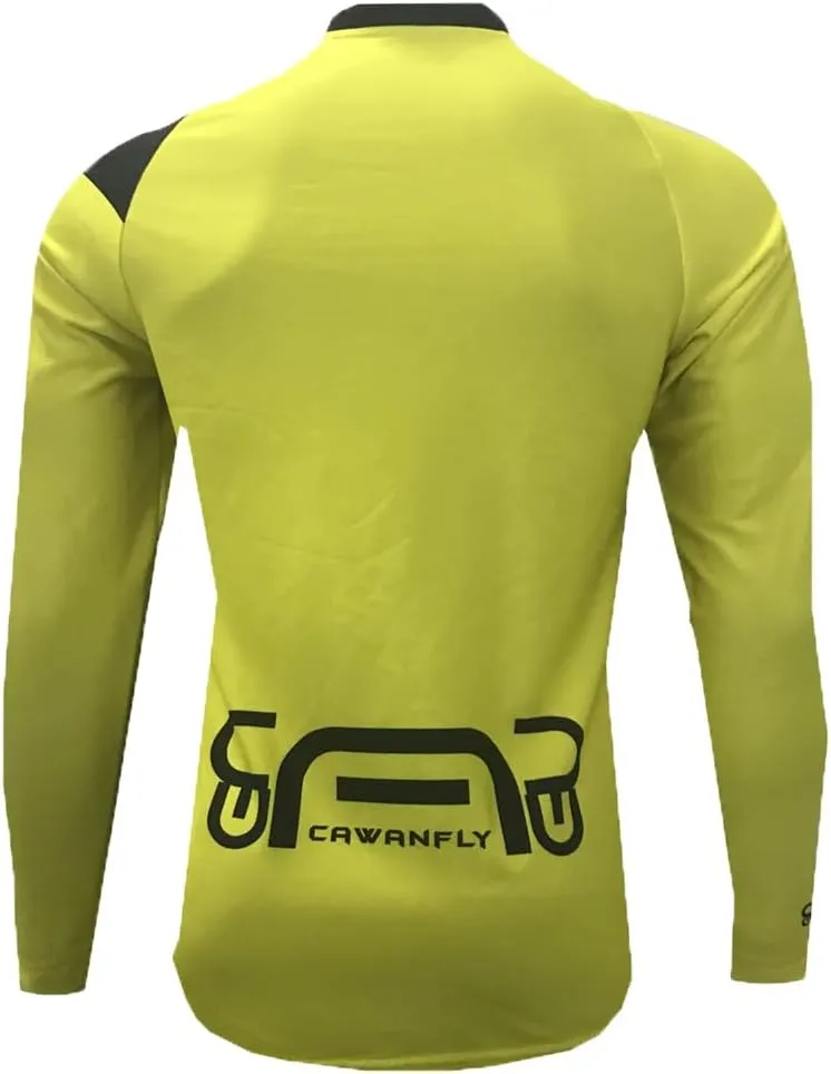 YIBIMOTTO Men's Long Sleeve Mountain Bike Motorcycle Shirts Cycling Jerseys Quick Dry Tops Outdoor Bicycle Clothes