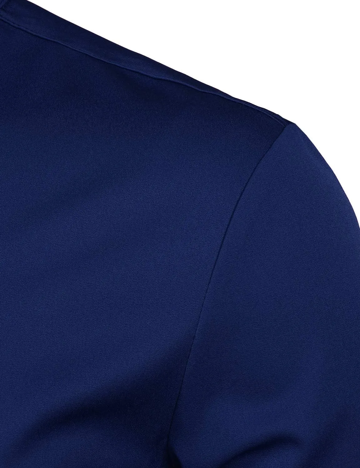 ZEROYAA Mens Hipster Solid Slim Fit Long Sleeve Mandarin Collar Dress Shirts